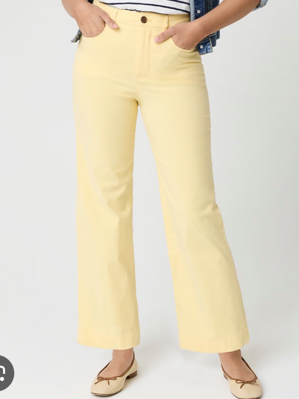 J. Crew Ella Cropped Wide-Leg Bottoms